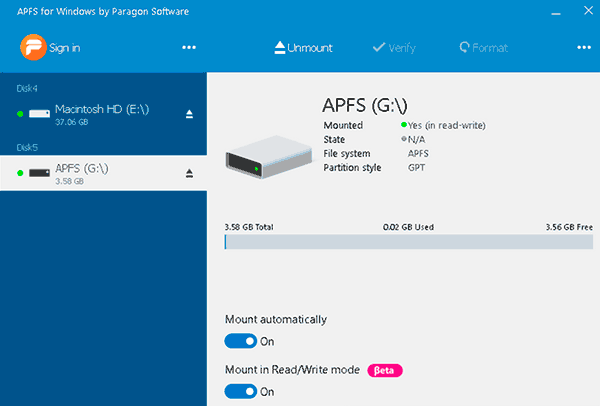 Sistema de archivos APFS