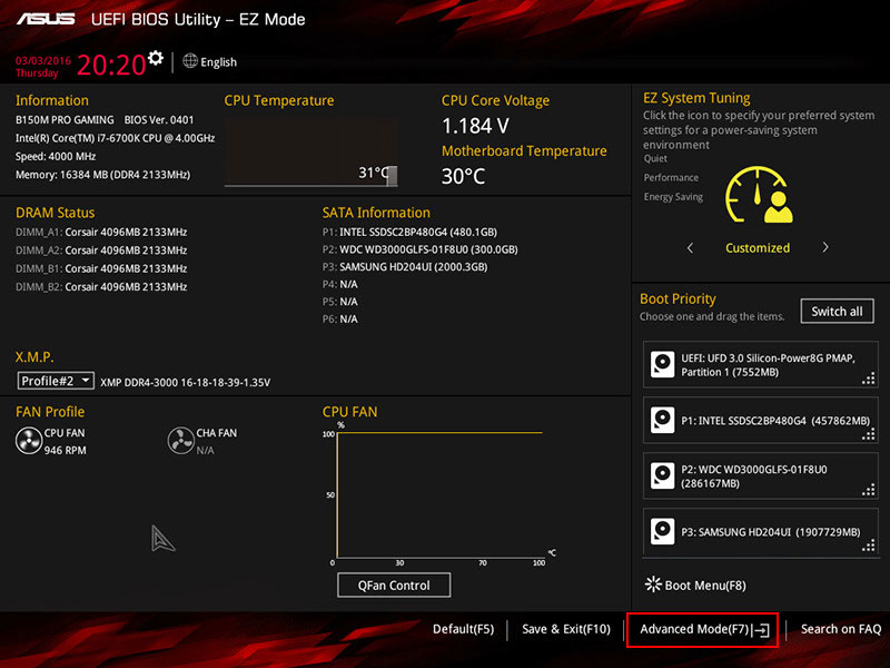 Configuración de RAID en BIOS de Asus