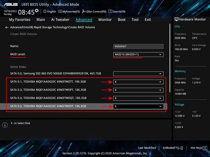 Controlador de RAID por Hardware