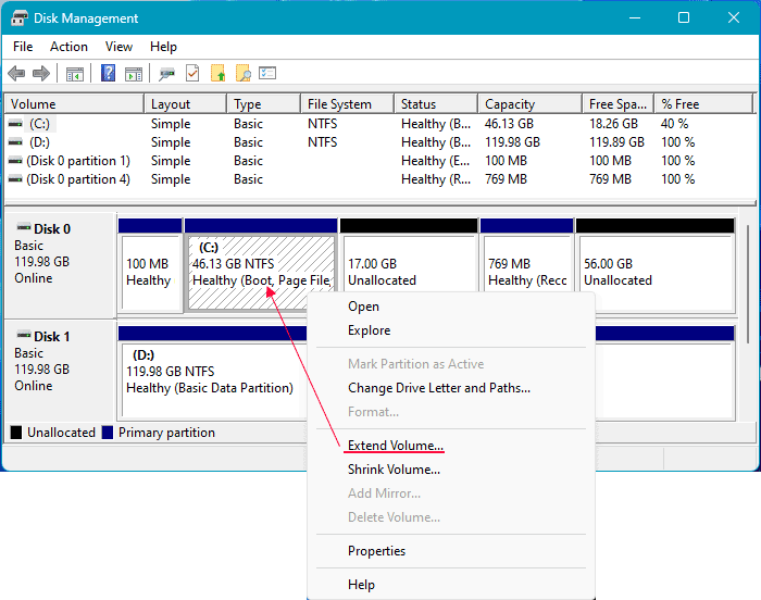 Cómo ampliar un disco en Windows 11 Cómo ampliar un disco en Windows 11