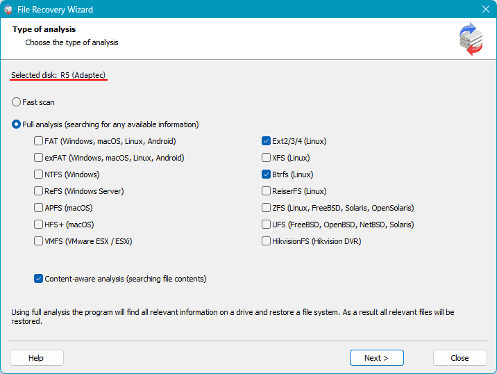 Recuperación de RAID de Hardware