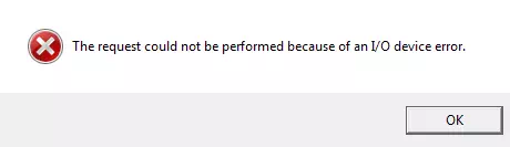 Cómo solucionar el error de dispositivo de E/S del disco duro