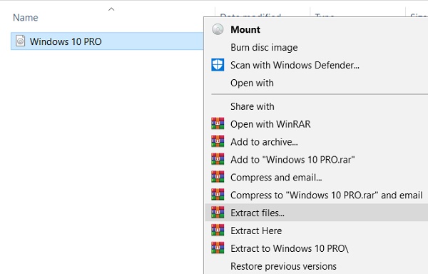 Ejecutar Windows 10 desde una unidad flash sin un disco duro