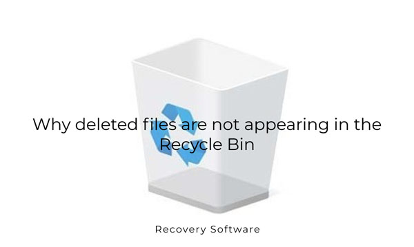 ¿Por qué los archivos eliminados no aparecen en la Papelera de Reciclaje?