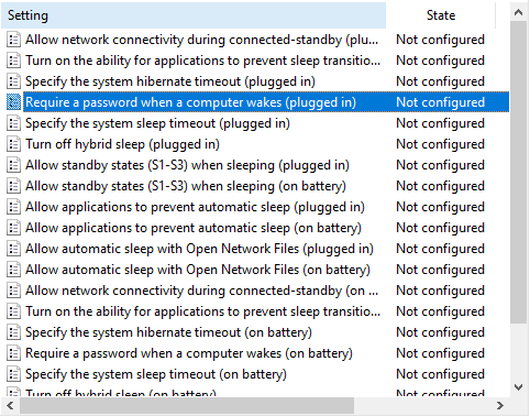 Requerir contraseña al reactivar el equipo (conectado)