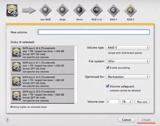 Crear RAID por software en macOS