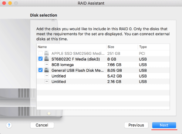 Crear RAID por software en macOS