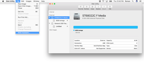 Crear RAID por software en macOS