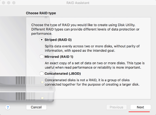 Crear RAID por software en macOS