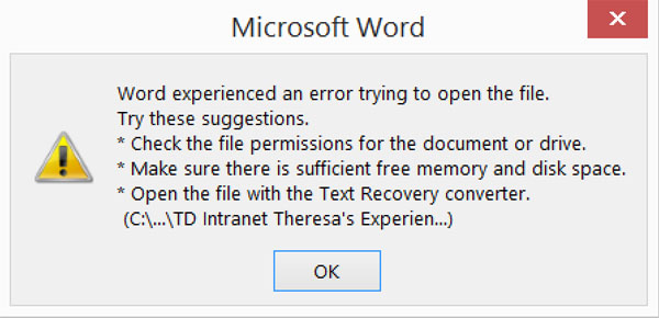 Cómo recuperar documentos y archivos dañados de Microsoft Word con errores de lectura