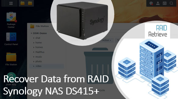 Recuperación de datos de un NAS Synology DS415+ con RAID