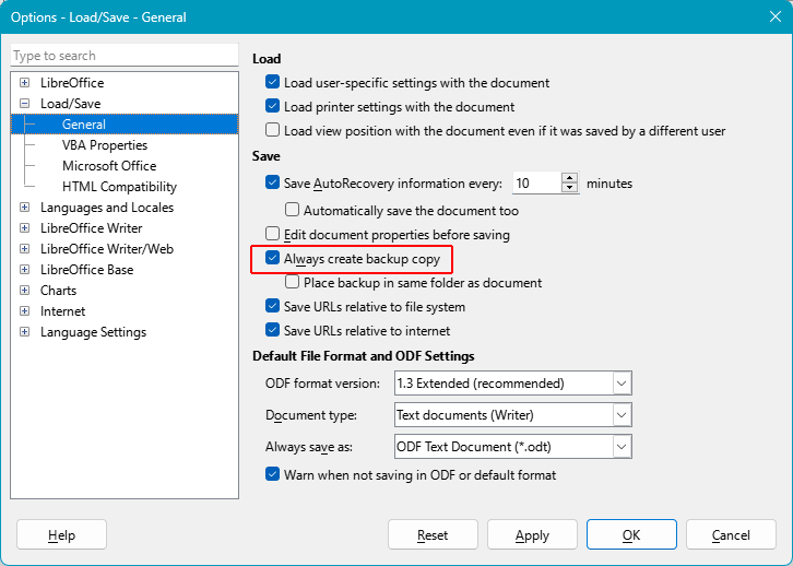 Dónde LibreOffice Almacena Archivos Temporales y Copias de Seguridad