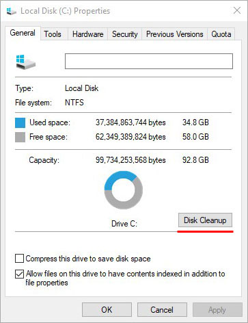 Limpieza de disco de Windows - eliminación segura de archivos