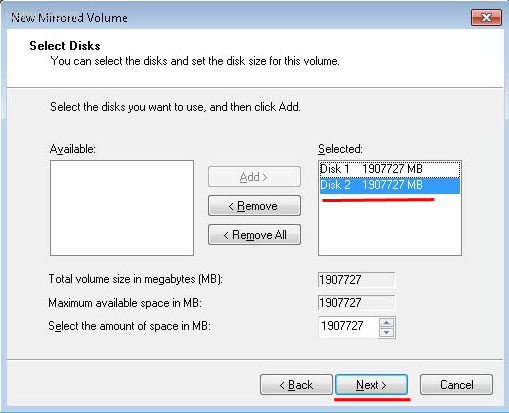 Configurar RAID de software 0, 1 en Windows