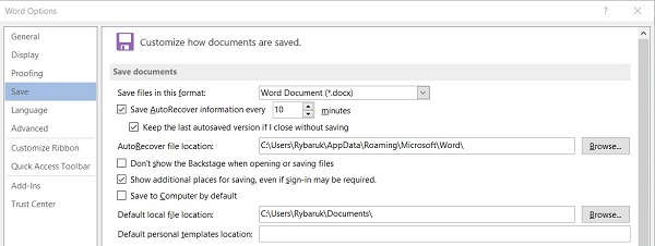 Cómo recuperar documentos de Microsoft Word no guardados