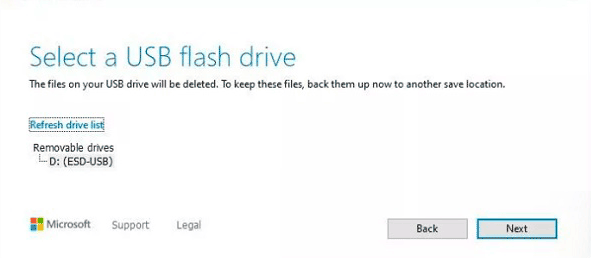 Creando una unidad flash de arranque de Windows 10