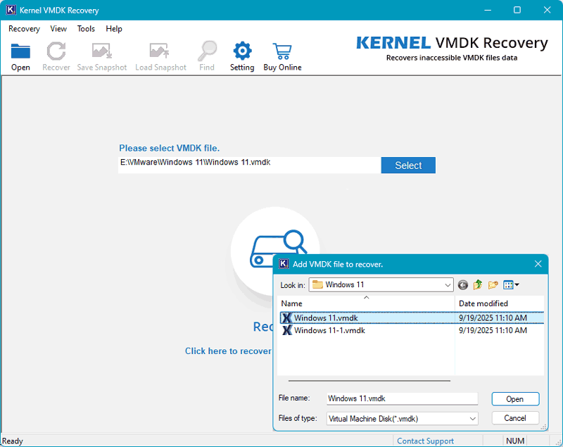 Recover Data from VMDK Disks - RS Partition Recovery