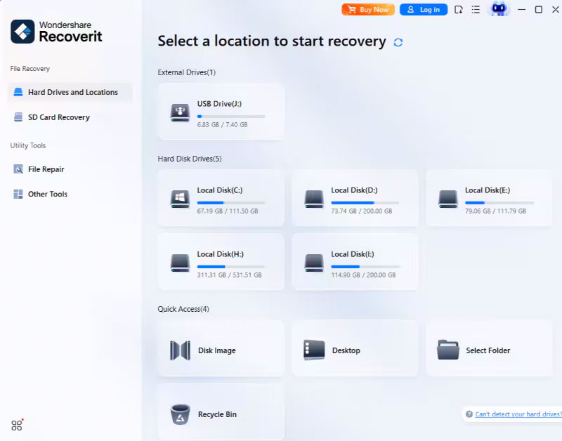 Recuperar datos de discos VMDK - Recoverit Data Recovery