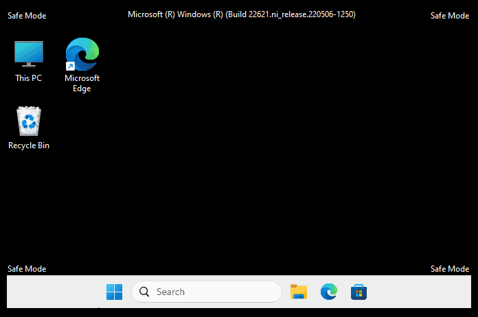 Modo Seguro de Windows 11