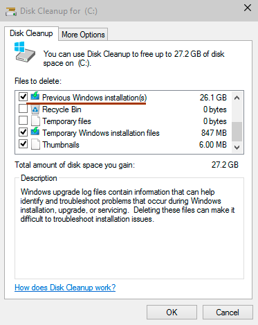 Recuperar archivos de una versión anterior de Windows (Windows.old)