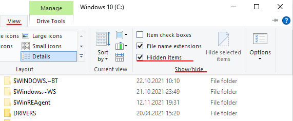Habilitar visualización de archivos ocultos Habilitar visualización de archivos ocultos