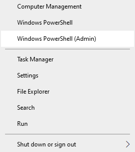 Apertura de Windows PowerShell Apertura de Windows PowerShell