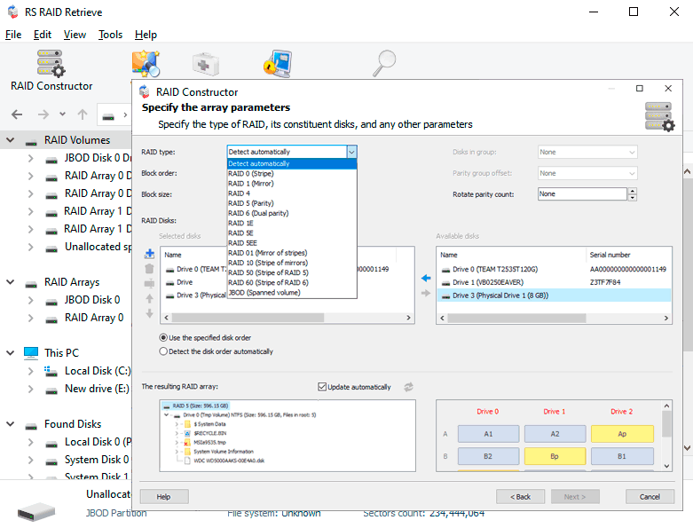 Configurar RAID 0, 1 en Windows